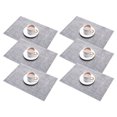 thumbnail image 1 of Almohadilla de aislamiento térmico de tejido fino, almohadilla de mesa de PVC tejida, impermeable, antideslizante, fácil de limpiar, 6 uds., 1 of 5