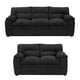thumbnail image 1 of Sala 3-2 Cosmo 2 Piezas ( Sofá, Love Seat ) Negro para Sala, 1 of 11