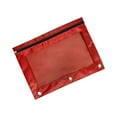 thumbnail image 2 of Pencil Pouch for 3 Ring Binder, Binder Pencil Case with Smooth Zipper, Clear Window Pencil Case for Binder, Big Capacity 3 Ring Binder Pencil Bag with 3 Reinforced Grommets, 2 of 3