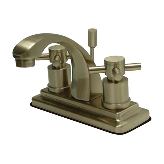 Kingston Brass Concord Two Handle 4" Centerset Lavatory Faucet with Brass Pop-up