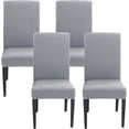thumbnail image 1 of Funda de silla elástica de 4 piezas, fundas de comedor lavables universales, funda de silla fácil de limpiar para decoración de comedor de Hotel restaurante ER, 1 of 5