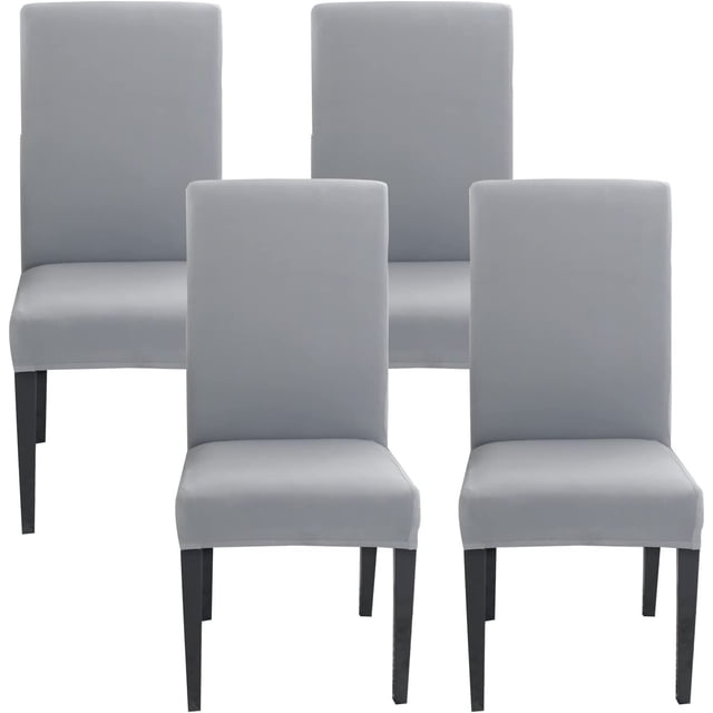 Funda de silla elástica de 4 piezas, fundas de comedor lavables universales, funda de silla fácil de limpiar para decoración de comedor de Hotel restaurante ER