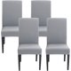 thumbnail image 1 of Funda elástica para silla de 4 piezas, funda universal lavable para comedor, funda para silla fácil de limpiar para decoración de comedor de hotel, restaurante, 1 of 5