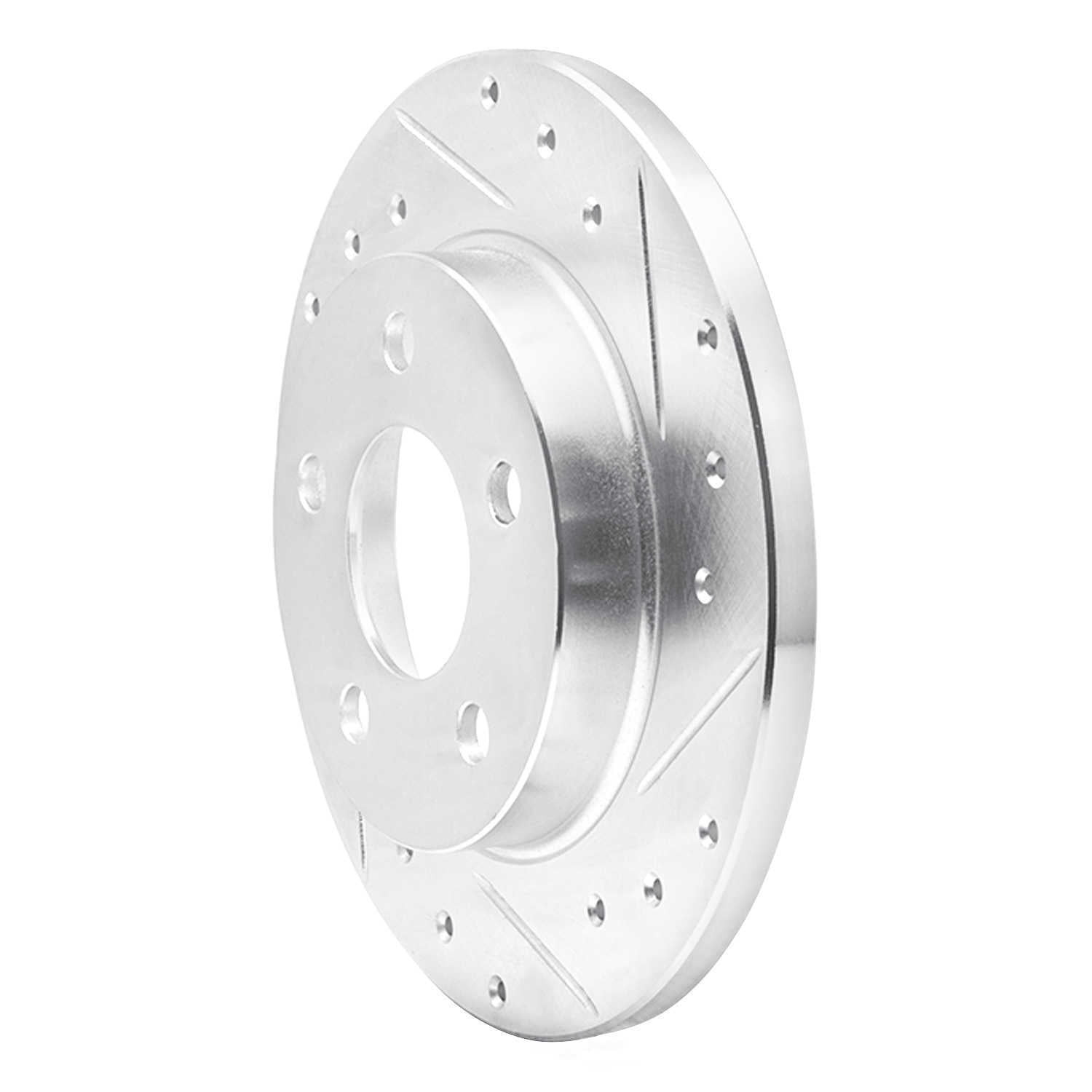 Dynamic Friction Company 631-54032R DFC Brake Rotor - Drilled And Slotted - Silver
