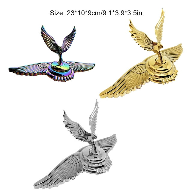 Ruiboury Ride Car Front Hood Eagle Ornament For Bold Statement Gifts Easy To Apply Eagle Car Front Thick multi-color