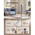 thumbnail image 2 of DREO 42" Tower Fans for home, Standing Bladeless Fan with Remote, 90° Oscillating Fan with LED Display, 12H Timer, 6 Speeds, 4 Modes, 26 ft/S High Velocity, Ultra Quiet Bedroom Fans, White, 2 of 6