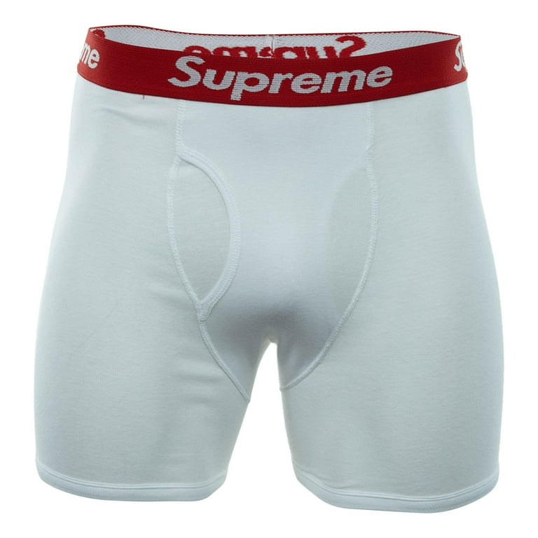 Supreme x Hanes Boxer Briefs (4 Pack) White (SS24) - Walmart.com