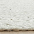 thumbnail image 2 of Authentic jute Solid Off White Rug, Unique Oval Design, various Sizes Available, 2 of 7