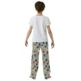 thumbnail image 5 of FORMRS Kids Pajama Pants with Pockets Size 9-10Y Boys Lounge Sleep Bottoms, Gray Acorns Pattern, 5 of 8
