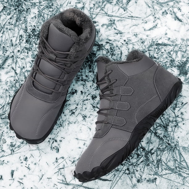 Botas de nieve descalzas, zapatos descalzos de felpa, térmicos, cómodos para viajes y escalada