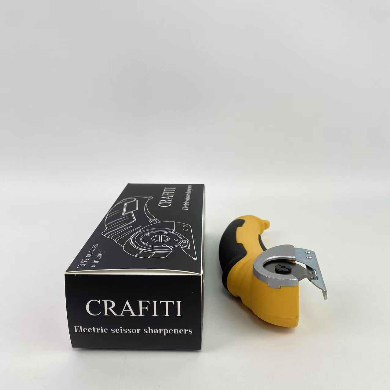 CRAFITI Electric scissor sharpeners,Cordless Electric Scissors, Rotary Cutter for Fabric and Cloth, Fabric Cutter for Carpet Leather Felt with Storage Box