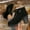 Black, variant on Women's Studded Ankle Boots with Lace-Up & Zipper Chunky Heel Casual Boots for Women Gray 42