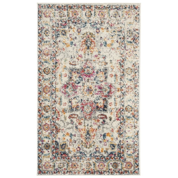 SAFAVIEH Madison Katina Traditional Oriental Area Rug, Fuchsia/Ivory, 3' x 5'