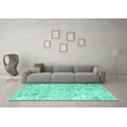 thumbnail image 3 of Ahgly Company Indoor Rectangle Persian Turquoise Blue Traditional Area Rugs, 4' x 6', 3 of 4
