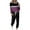 Purple, variant on Aofany Two Piece Outfits for Women Loose Two-piece Sets Colorblock Long Sleeve Tops Casual Pants Sweatsuit Lounge Workout Sets for Women