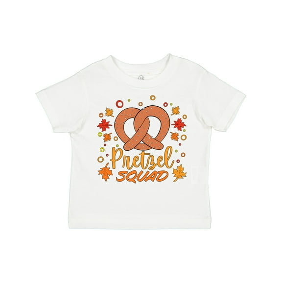Inktastic Pretzel Squad Oktoberfest Design with Fall Leaves Boys or Girls Toddler T-Shirt