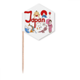 thumbnail image 1 of Japan National symbol Landmark Pattern Toothpick Flags Cupcake Picks Party Celebration, 1 of 3