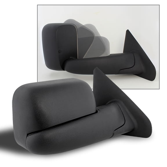 AKKON - For 02-08 Dodge Ram Pickup Truck Extendable Towing Manual Mirrors Passenger Right Side Replacement