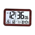 thumbnail image 2 of DOLITY Digital Alarm Clock Practical Backlight Desk Clock for Cafe Shop Living Room H180H brown, 2 of 9
