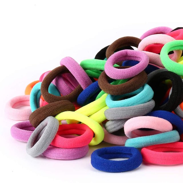 Lazos para el cabello de bebé, lazos para el cabello de algodón para niñas y niños, bandas para el cabello sin costuras, soportes elásticos para cola de caballo
