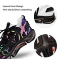 thumbnail image 7 of A Colorful Sign with Peace And Ribbon Walking Shoes for Men Woman Lightweight Tennis Fashion Elastic Sports Shoes Cushion Basketball Shoes, 7 of 7