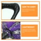 thumbnail image 5 of Escoba de bruja desmontable, escoba de bruja de Halloween, escoba de bruja de plástico, accesorio para fiesta, 5 of 6