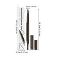 thumbnail image 3 of Waterproof Eyebrow Pencil, Smudge Proof Eyebrow Pencil, Long Lasting Waterproof Sweat Resistant Eyebrow Makeup Pencil, Fine Tip Precision Shaping, Easy Application, Portable Design, 3 of 9