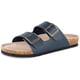 thumbnail image 2 of Sandalias planas informales de corcho para hombre con hebilla de 2 correas, sandalias Arizona de corcho de cuero para hombre Xemadio CJWUS-4676, 2 of 7