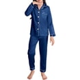 thumbnail image 1 of Niñas Ropa Color Sólido Manga Larga Traje de Hogar 60% Algodón 40% Lino, Invierno Bebé Niños Ropa Conjunto para Niño Pequeño, 1 of 7