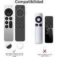 thumbnail image 2 of Funda de Silicona Compatible con Apple TV 4K 2021 2022, Funda Protectora Control Apple TV 2 en 1 Airtag Compatible con Siri Remote de 3.ª y 2.ª generación, Viene con cordón, 2 of 3