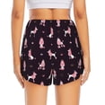 thumbnail image 3 of Picia Poodle Dog Pattern Women's 2 in 1 Athletic Running Shorts High Waisted Workout Casual Gym Sweat Shorts with Comfy Liner Zipper Pockets-Large, 3 of 9