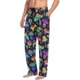 thumbnail image 5 of Top-kevin Bright Psychedelic Mushrooms Men's Pajama Pants Super Soft Sleep Lounge Pants Pjs Bottoms with Pockets, 5 of 13