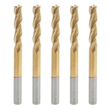 

2024 5Pcs 3Flute Flat End Milling Cutter TiPlated Cutting Tools 3.175 x 3.175 x 15 x 40