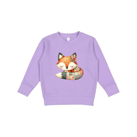 Inktastic Patchwork Fox Toddler Sweatshirt