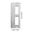 thumbnail image 2 of OULII 2Sets Silver Door Strike Plate with Easy Operation for Front Door Reinforcement, 2 of 7