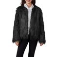 thumbnail image 1 of FOCUSNORM Women Faux Fur Coat Solid Color Open Front Long Sleeve Plus Size Jacket Warm Winter Outwear, 1 of 9