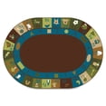 thumbnail image 2 of Carpets for Kids Learning Blocks Nature Oval Rug - 11.67 ft Length x 99" Width - Oval, 2 of 2