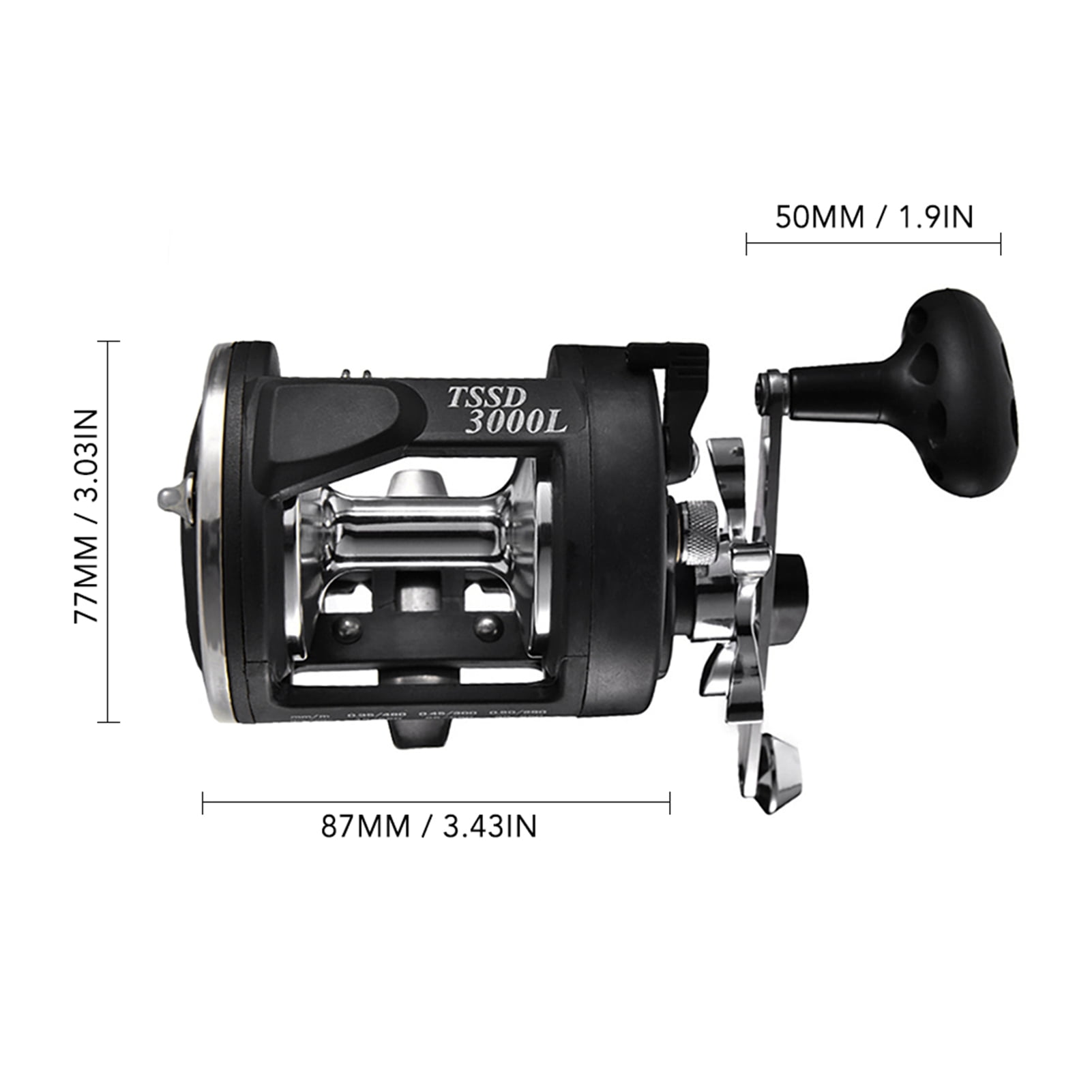 Right Boat Sea Fishing Reel Trolling Fishing Reel Right Hand Drum Fishing Wheel