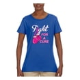 thumbnail image 2 of for a Support Awareness Womens Graphic T-Shirt, Royal, 3XL, 2 of 3