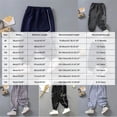 thumbnail image 3 of 5-6 Years Child Boys Hiking Pants Cargo Elastic Waist with Pockets Sweatpants School Pants Fall Winter Pants 1T 2T 3T 4T 5T 6T 7T 8T 10T Black Pants, 3 of 4