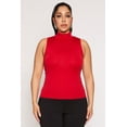 thumbnail image 2 of Womens Plus Size Sleeveless Mock Neck Top, 2 of 4