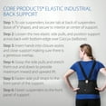 thumbnail image 5 of Core Products Elastic Industrial Back Belt Support, Black - Small, 5 of 6