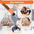 thumbnail image 7 of Cordless Soldering Iron Kit, USB Rechargeable Portable Cordless Soldering Iron,LED Light and LCD Digital Adjustable Temperature, Soldering Iron for Electric Repairs, DIY(Orange), 7 of 7