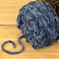 thumbnail image 3 of JubileeYarn Chenille Yarn - Worsted Weight - 100g/cake - Moonstone - Dark Grey Blue Velvet - Crochet and Knitting Yarn - 1 Cake, 3 of 6