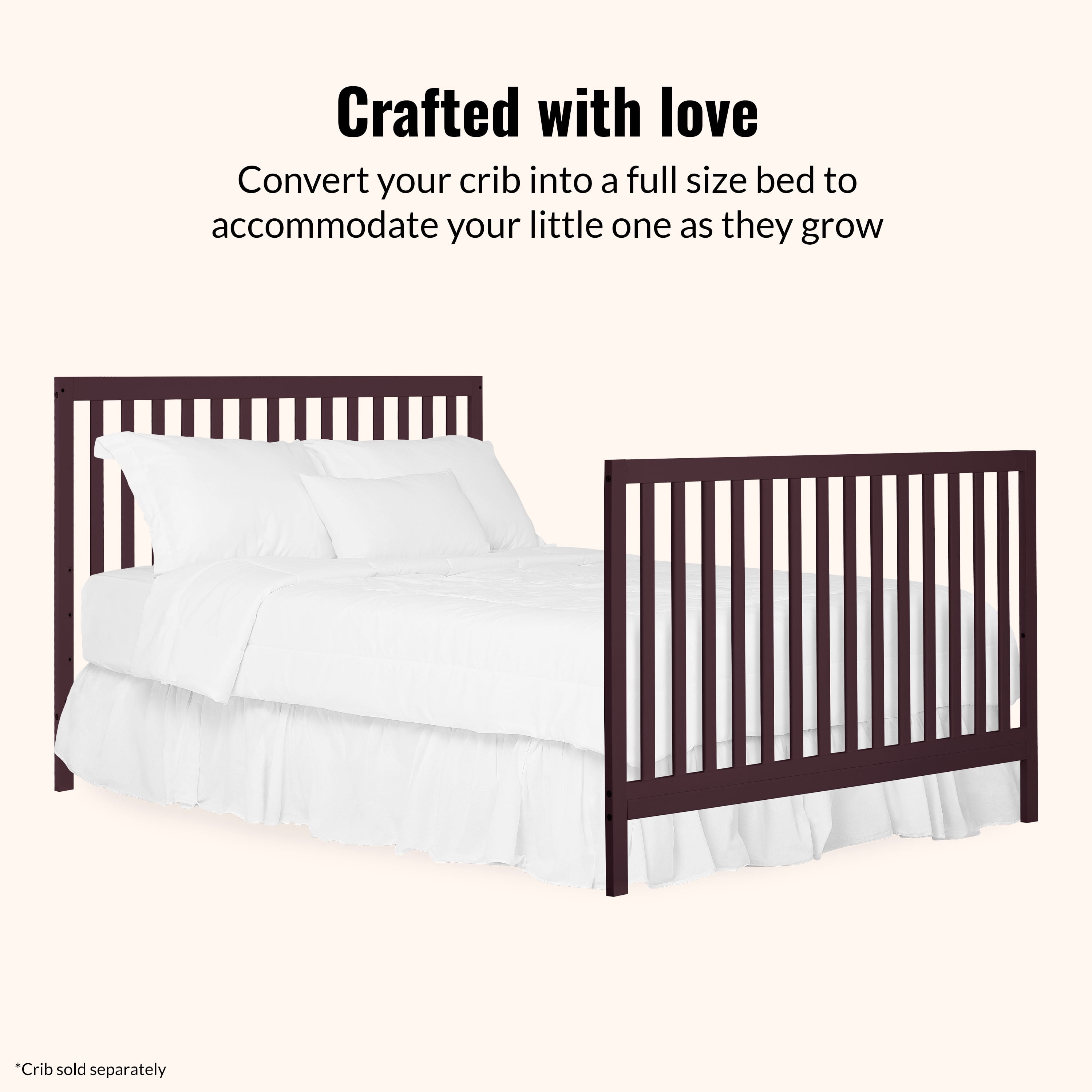 Dream on Me Universal Bed Rail, Cherry
