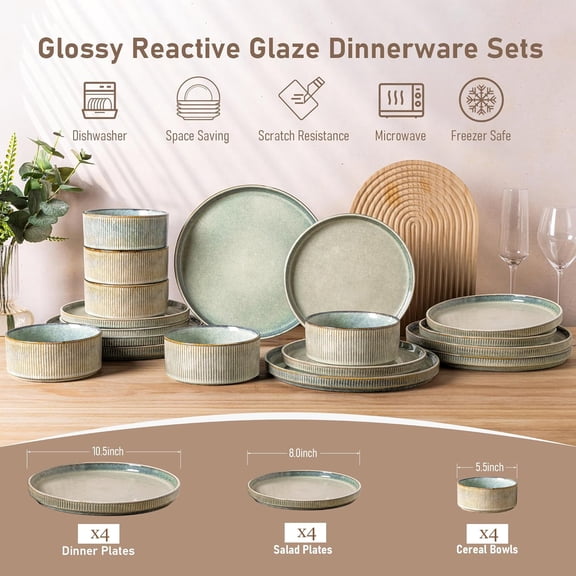 Stoneware Dinnerware Sets for 4