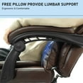 thumbnail image 7 of NOBLEMOOD Brown Heated Office Chair w/ 4 Points Massage, Lumbar Support & Footrest for Adult & Child, 7 of 7