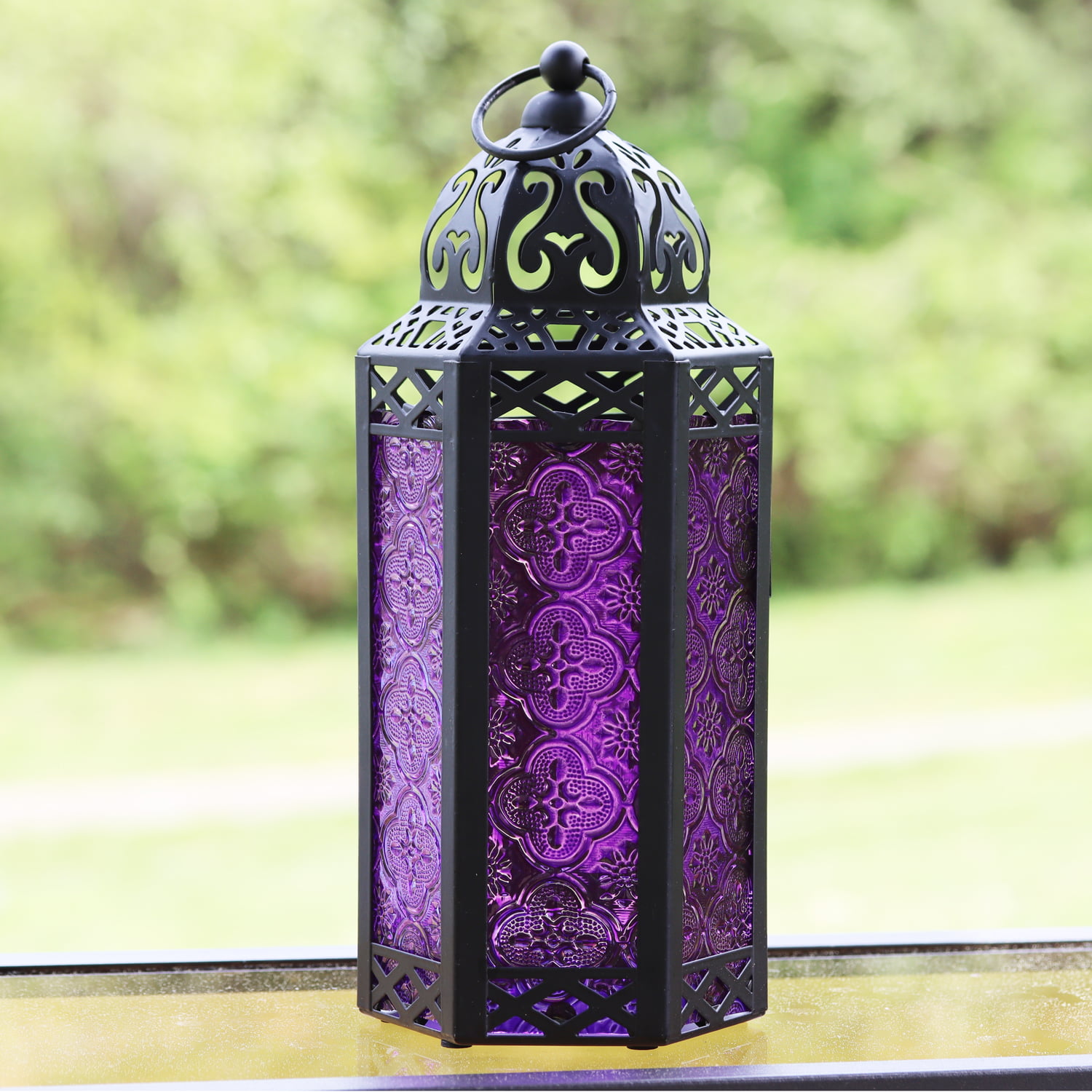 VARIOUS GLASS MOROCCAN STYLE CANDLE LANTERNS 
