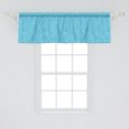 thumbnail image 2 of Ambesonne Rain Window Valance, Calming Aquatic Colors, 54" X 18", Azure Blue Pale Blue, 2 of 3