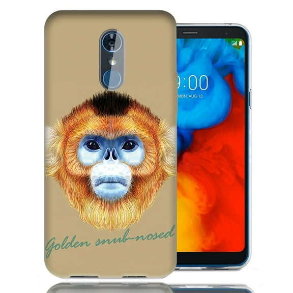 MUNDAZE For LG Stylo 4 Golden Snub Nosed Design TPU Gel Phone Case Cover